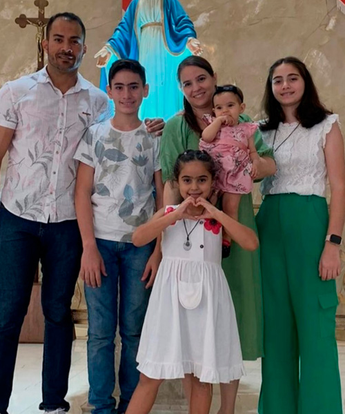 Foto de Pais dos estudantes Letícia (9º Ano), Marcelo (7º Ano) e Mariana (1º Ano)