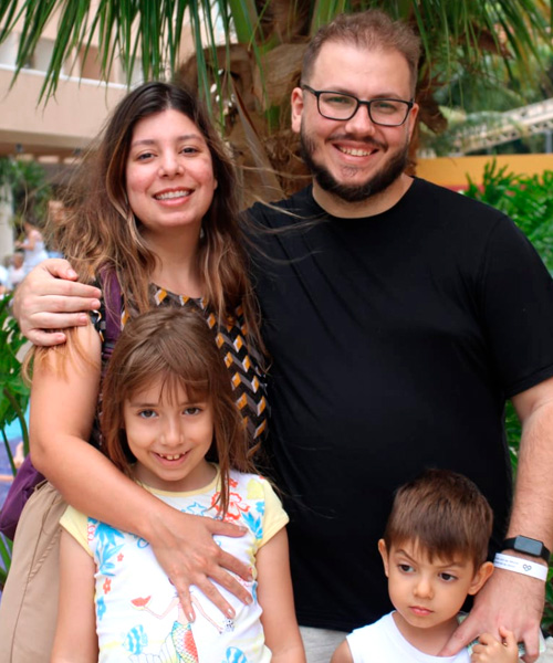 Foto de Pais dos estudantes Maria Clara (5° ano B) e Lucas Francisco (1° ano A)